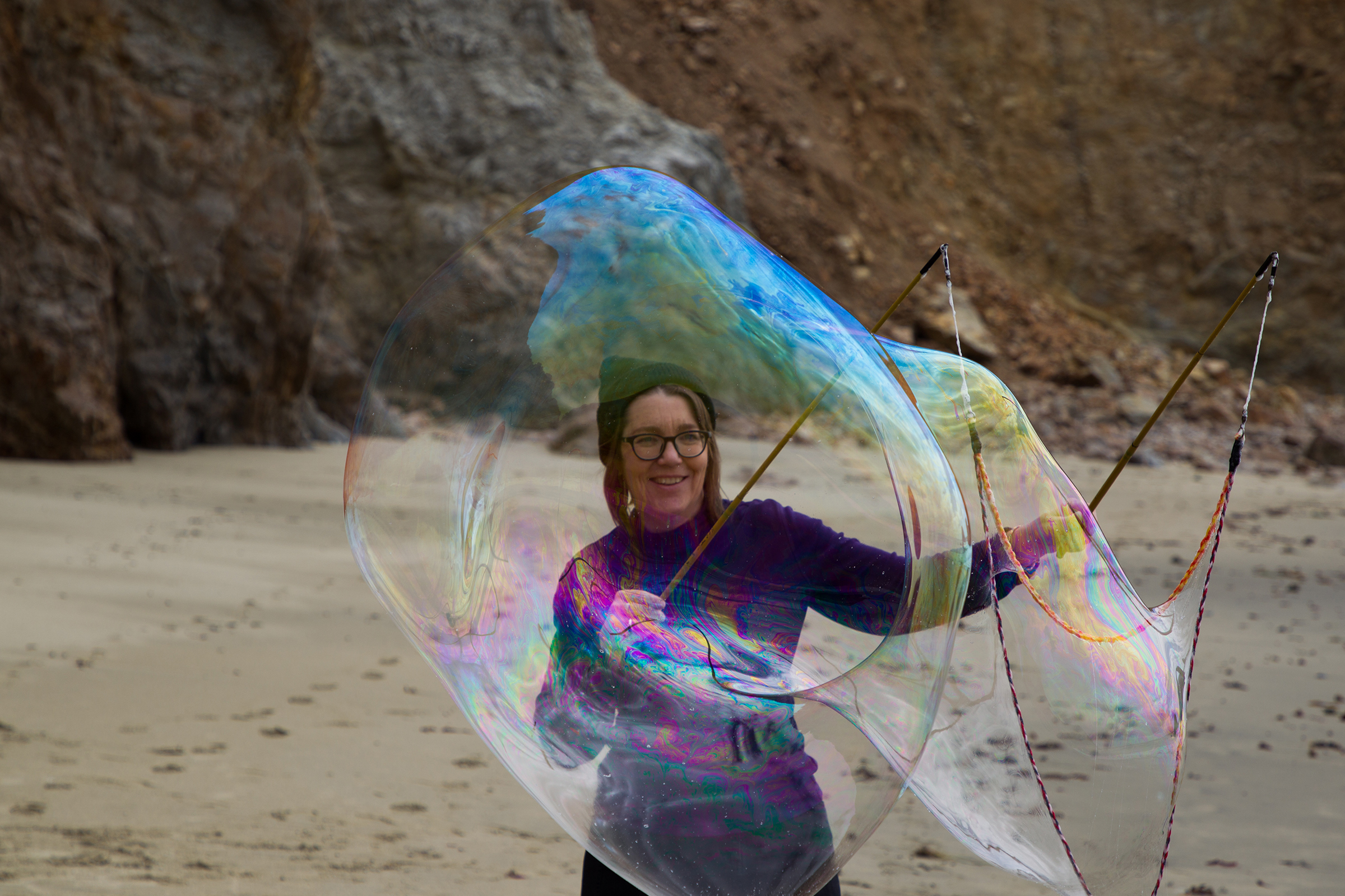 Bubbling on McClures Beach, Point Reyes.
